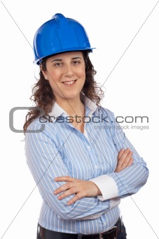 Smiling female architect