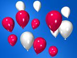 white and pink balloons