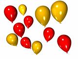 red and yellow balloons