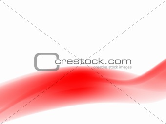 flowing red shape