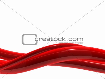 flowing red shape