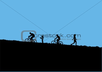 mountain bikers