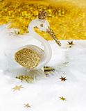 gold swan - christmas decoration