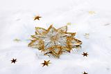 gold snowflake- christmas decoration