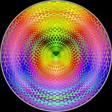 Multicolored spinning wheel
