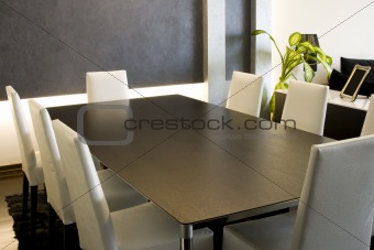 Trendy Modern Dining Room
