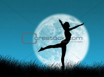 Dancer in the moon