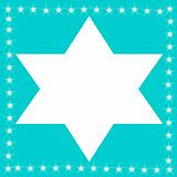 TURQUOISE BLUE STAR BACKGROUND