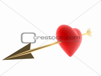 arrow in a heart