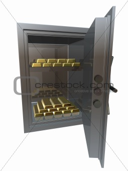 gold in a vault