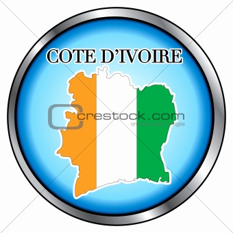Cote D Ivoire Rep Round Button