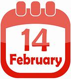 icon valentine calendar