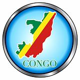 Congo Rep Round Button