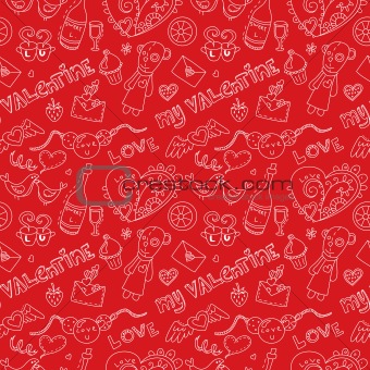 Pattern for st. Valentine's day.