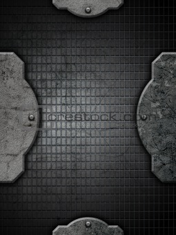 Grunge metal and concrete background