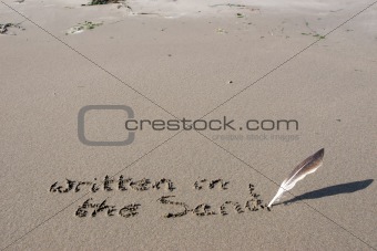 written in the sand