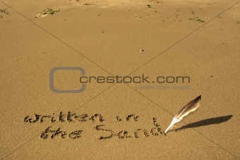 it's written in the sand