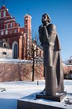 Statue of Adam Mickiewicz, Vilnius, Lithuania