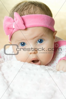 Portrait of very sweet little baby
