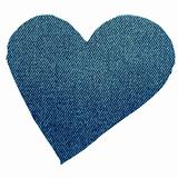 Heart from jeans