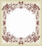 Abstract Floral Frame 1