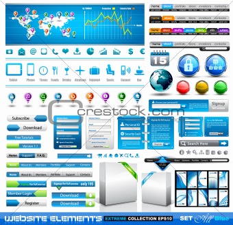 Premium infographics and Web stuff  master collection