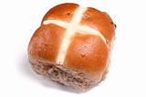 An Easter hot cross bun.