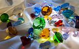 Collection of glass gems
