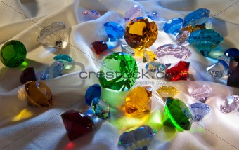 Collection of glass gems