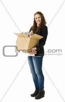 Paper Recycling woman