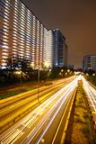 business area of hongkong at night