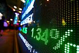 stock market price digital display abstract
