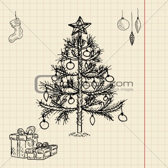 Christmas sketch for your design