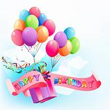 Happy birthday air balloons