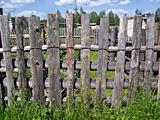 old wooden fence 