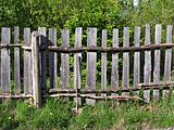 old wooden fence    