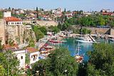 Turkey. Antalya town. View of harbor 
