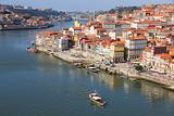 Portugal. Porto city. View of Douro river embankment