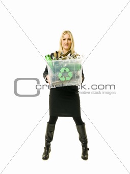 Recycling woman