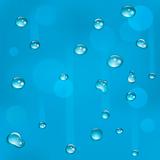 Seamless tiling water drops on glass background