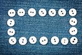 Buttons on jeans