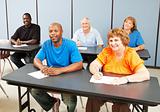 Diverse Happy Adult Education Class