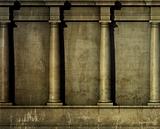 3d antique classic architecture Greek Roman wall render 