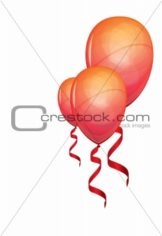 Beautiful color balloon in the air