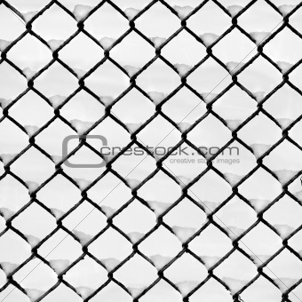 Winter snow-and-fence pattern. 