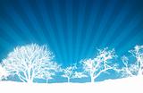 Blue Light Ray Nature Background