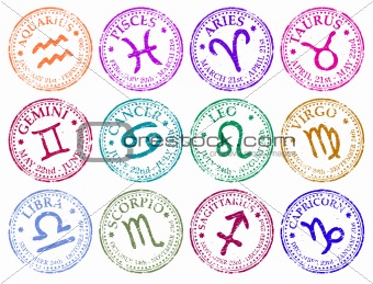 Star sign stamps