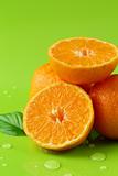 Fresh juicy tangerine, mandarin orange