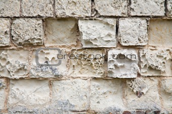 old wall made of sandstone