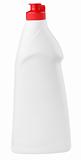 White plastic detergent bottle